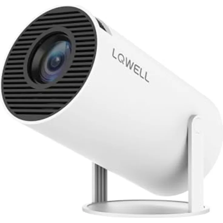 LQWELL® Mini Projektor, 5G WiFi, BT5.0, Auto Trapezkorrektur, 130-Zoll-Display, 4K Heimkino, hdmi, 2024 Upgrade