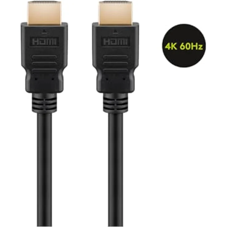 Goobay High Speed HDMI Kabel mit Ethernet, 2m, 4K@60Hz, 18Gbit/s – Bild 2