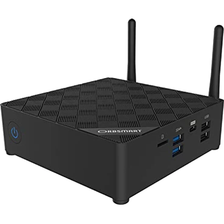 Orbsmart AW-15 Mini PC, Windows 11 Pro, 16GB RAM, 512GB SSD, WIFI 6, 2.5 GBit-LAN, lüfterlos, Desktop-PC – Bild 1