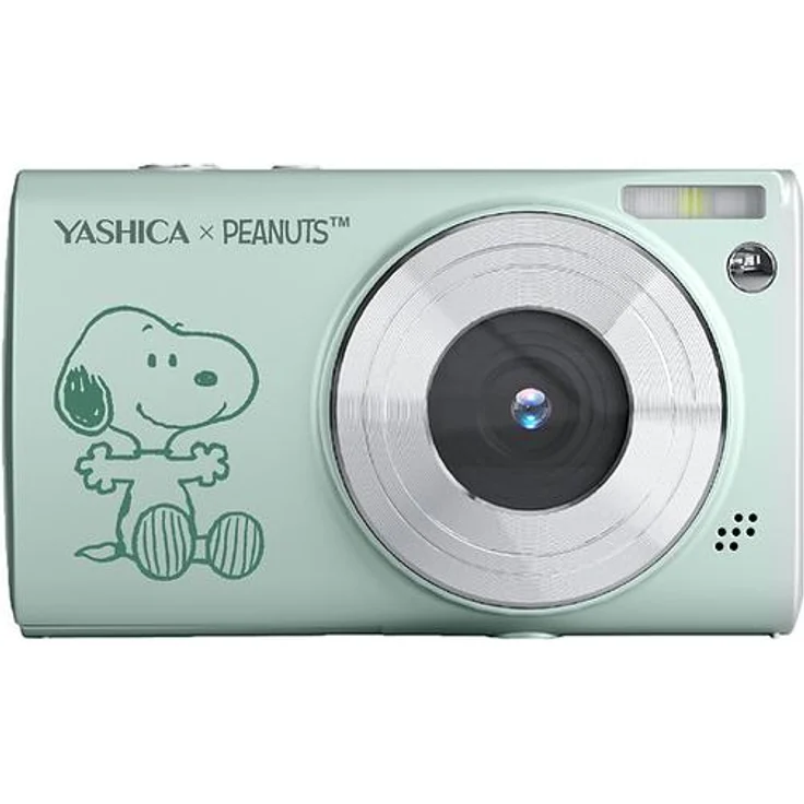 Yashica Peanuts Digitalkamera DP-100, 30 MP, kompakt und stylisch, Grün