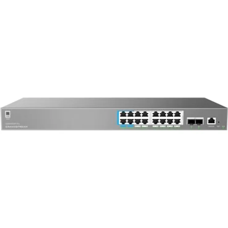 Grandstream GWN7802P Pro, 18-Port Gigabit PoE Switch mit hoher Energieeffizienz