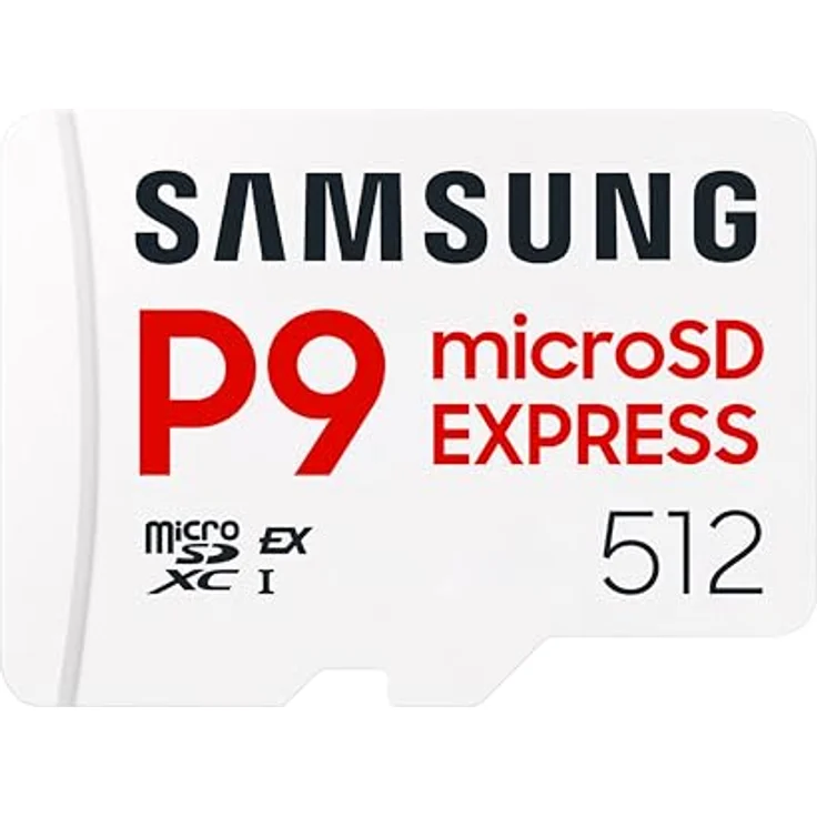 Samsung P9 Express microSD Express-Karte, 512GB für Nintendo Switch 2, 800 MB/s Lesen, 4K UHD, robust und wasserfest – Bild 1