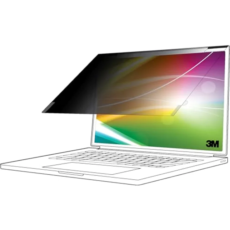 3M Bright Screen Blickschutzfilter BP133W1E für 13.3 Zoll Vollbild-Laptop, 16:10, mit Advanced Nanolouver Technologie und reduzierter Blaufilterung