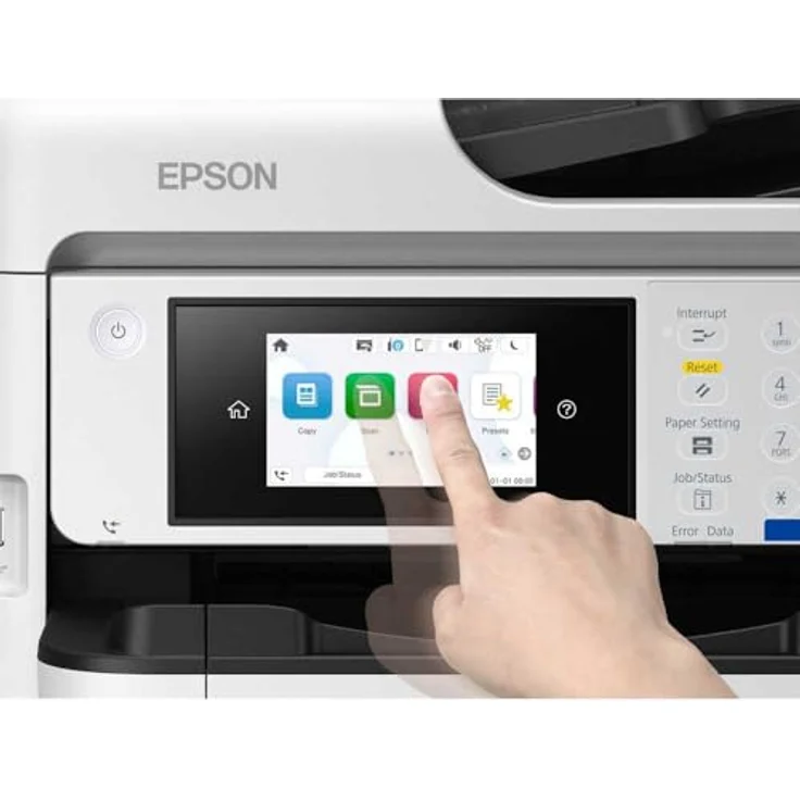 Epson WorkForce Pro EM-C800RDWF, Multifunktionsdrucker mit Duplex-Scan, Heat-Free Drucktechnologie, Schwarz – Bild 7