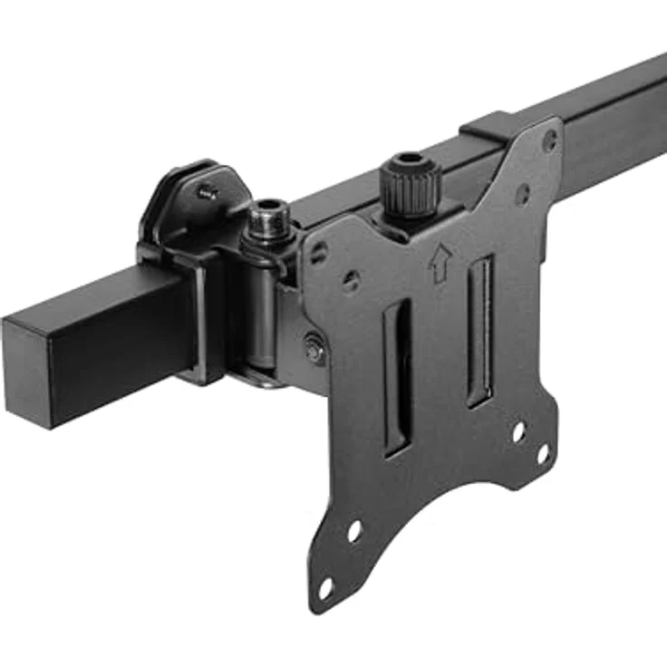 Equip 650160 17"-32" bewegliche Tischhalterung für 6 Monitore, Robuste Stahlkonstruktion, max. Tragfähigkeit 7 kg, schwarz – Bild 5