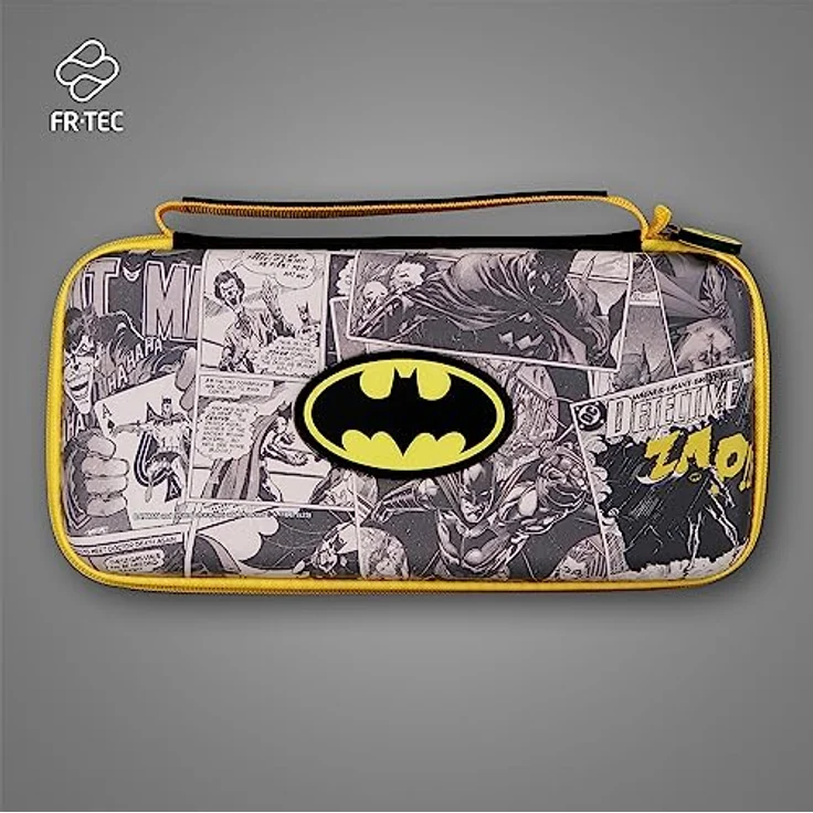 FRTEC Trage- und Aufbewahrungstasche, offiziell von DC lizenziert, Premium-Tasche für Nintendo Switch, OLED und Lite (Batman) – Bild 2