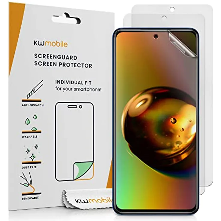 kwmobile 3X Folie matt kompatibel mit Xiaomi Poco X3 NFC/Poco X3 Pro - Displayschutzfolie Schutzfolie entspiegelt, transparent