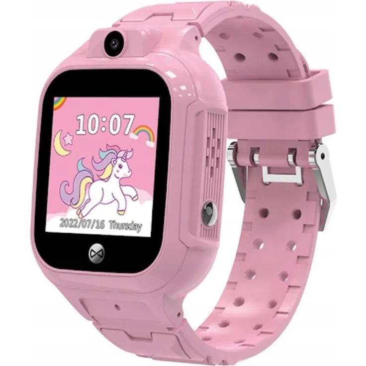 FOREVER Kinder Smartwatch für Mädchen WiFi Kids See Me! 3 KW-320, rosa mit GPS, Videoanrufen und SOS-Funktion