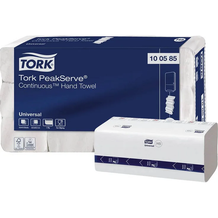 TORK Drucker- und Kopierpapier PapierhandtÃ¼cher PeakServeÂ® Endlosâ„¢ H5 Interfold-Falzung 1-lagig 4.920