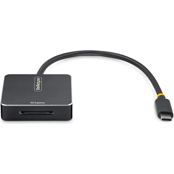 StarTech.com SD Express USB-C Kartenleser, 10Gbps USB C Speicherkartenleser, SD 7.1 Externer Kartenlesegerät, SDHC/SDXC, Aluminium Design – Bild 4
