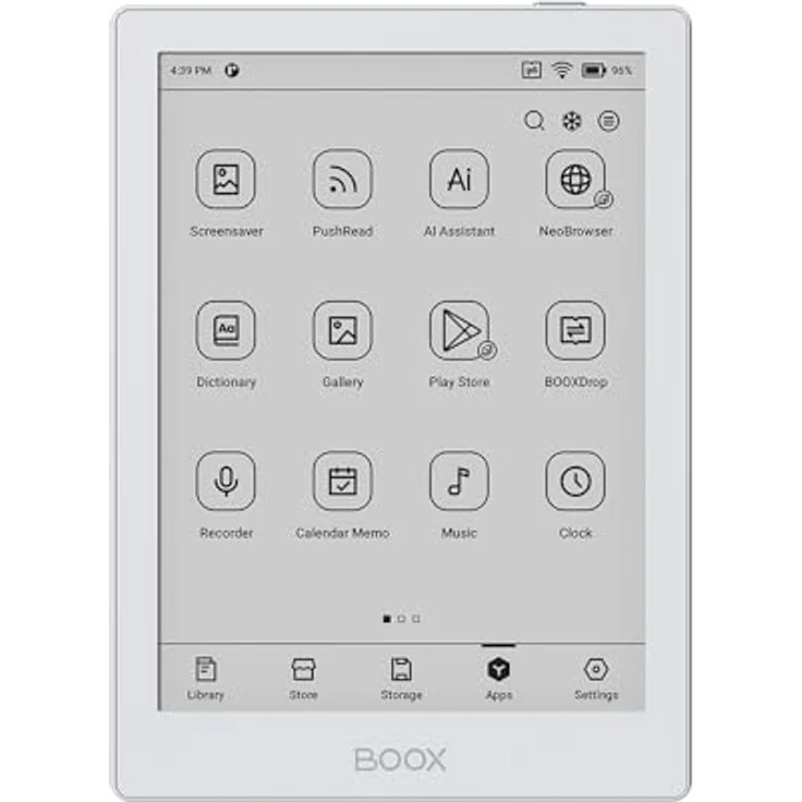 BOOX Go 6, 6-Zoll E-Ink E-Reader mit Android 11 und Play Store, weiß, 300 PPI Display – Bild 1