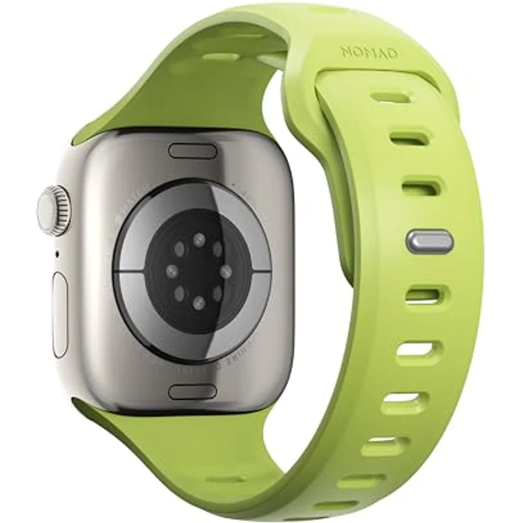 NOMAD Tempo Band für Apple Watch 46mm, wasserfestes und schlankes Sportarmband in Lime – Bild 2