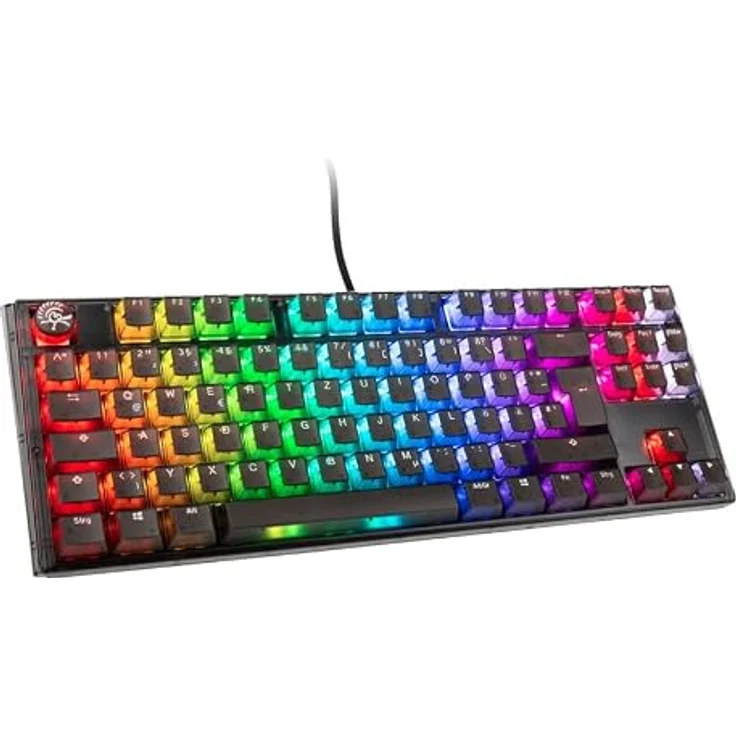 Ducky One 3 Aura Black TKL Gaming Tastatur, RGB LED - MX-Silent-Red – Bild 1