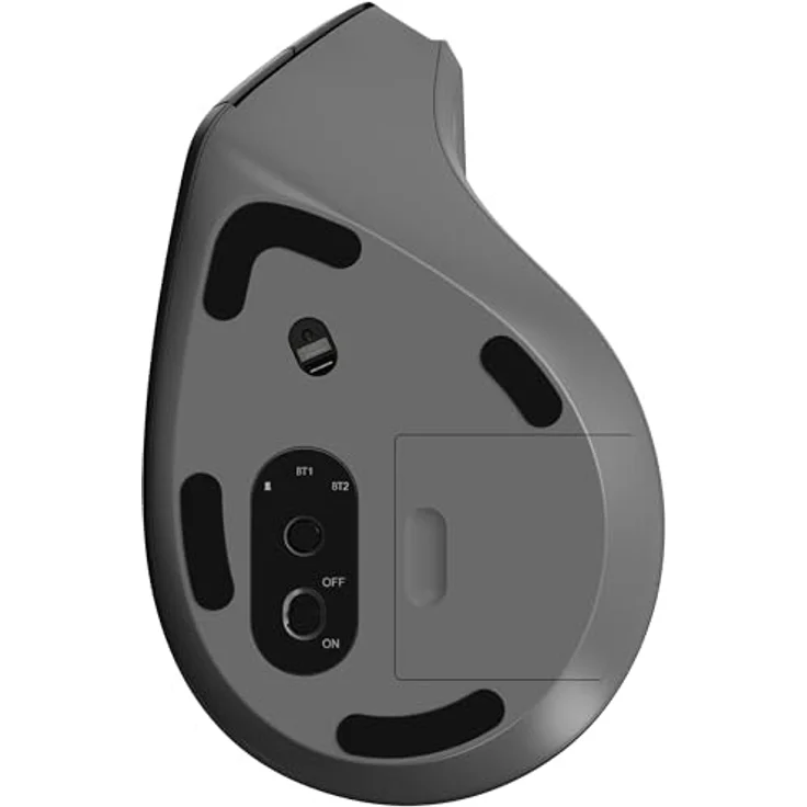 Rapoo EV310M, Optische Büro Maus mit 2400 DPI, Vertikale Ausführung, RF Wireless + Bluetooth, Schwarz – Bild 9