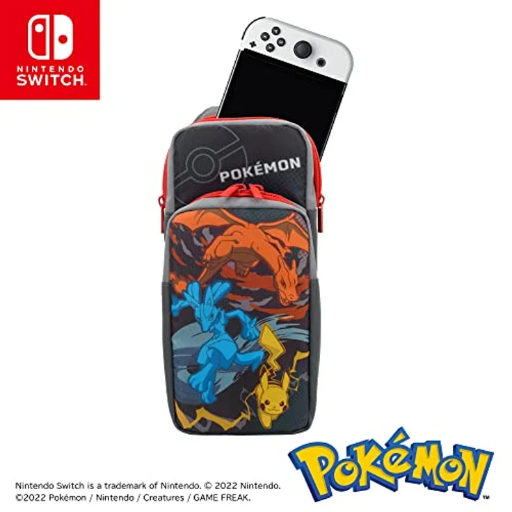 HORI Nintendo Switch Adventure Pack (Charizard, Lucario, & Pikachu) Travel Bag (Pokémon) - Officially Licensed – Bild 4
