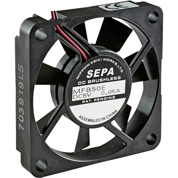 SEPA MFBE Miniaturlüfter (50 mm, 1 x), leistungsstarker Gehäuselüfter mit 4800 U/min, leise 30 dB, doppelt kugelgelagert – Bild 1