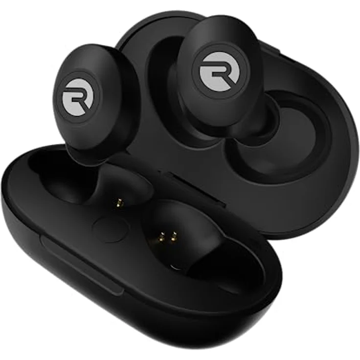Raycon The Everyday Kabellose Bluetooth-Ohrhörer mit Mikrofon – Stereo-Sound In-Ear-Bluetooth-Headset Echte kabellose Ohrhörer 32 Stunden Spielzeit (Mattschwarz) – Bild 1