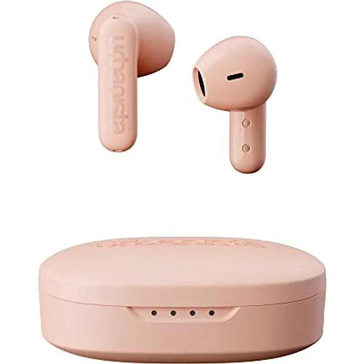 Urbanista Copenhagen True Wireless In Ear Kopfhörer Bluetooth 5.2, Touch-Bedienung Earbuds & Noise Cancelling Mikrofon, 32 Std. Spielzeit, USB C Ladecase, IPX4 Wasserabweisend, Altrosa – Bild 1