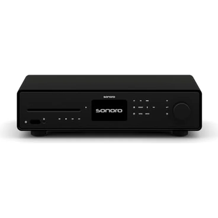 sonoro Maestro Quantum HiFi-Receiver mit CD Player, Bluetooth und Internetradio - Matt Schwarz – Bild 1