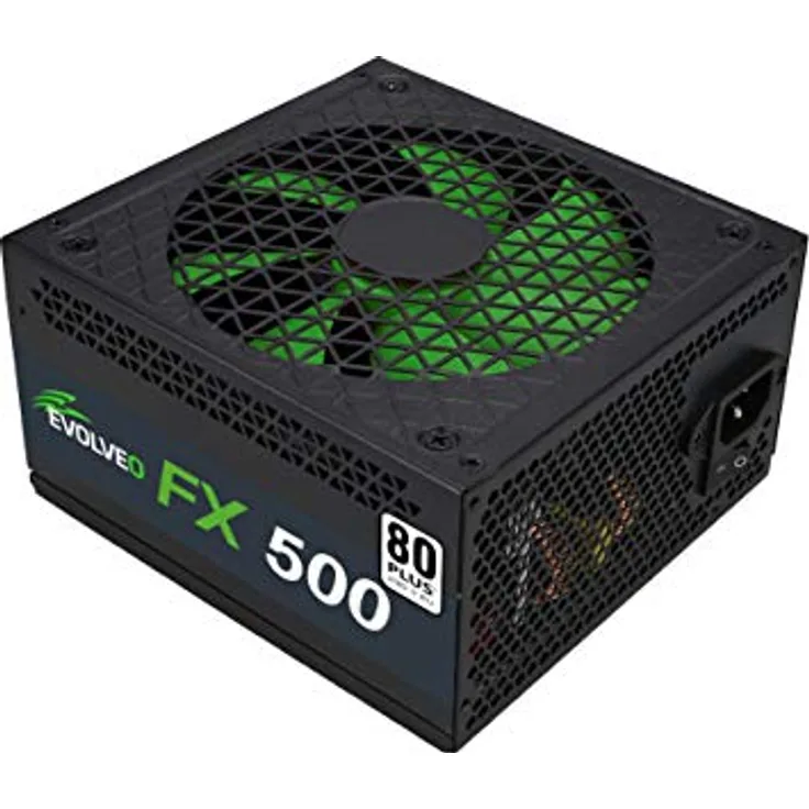 Evolveo FX 500 Source 500W ATX, 14cm, leise, 80+, grün