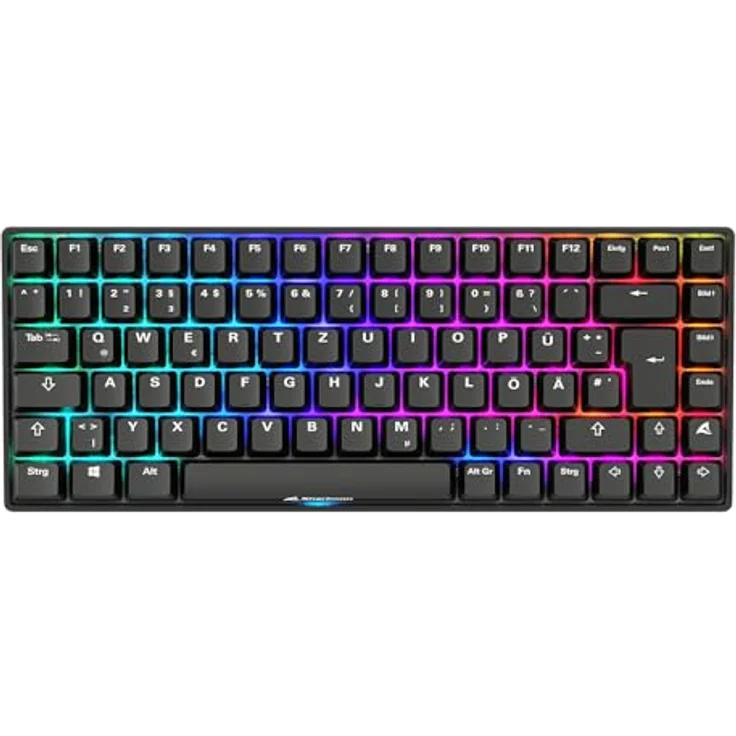 Sharkoon Skiller SGK50 S3 PBT Schwarz, RGB Gaming Keyboard, Gateron G PRO 3.0 Yellow, 75% Layout – Bild 3