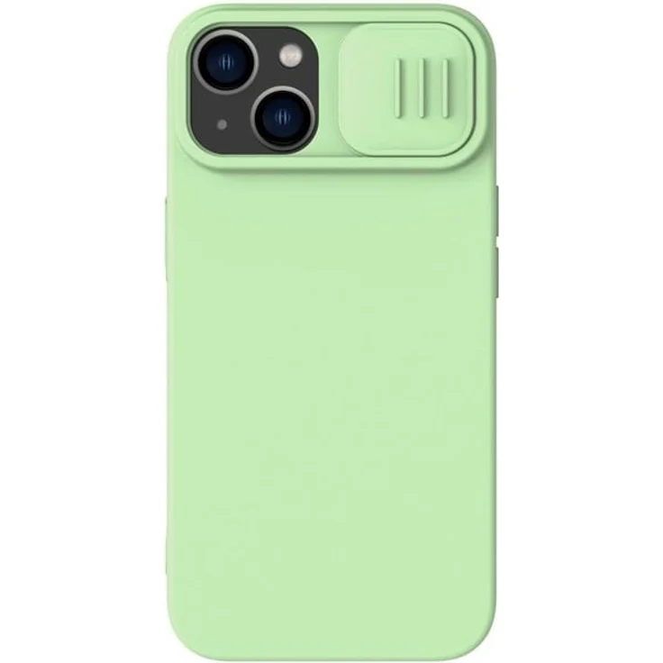 Nillkin CamShield Silky Silicone Case für iPhone 14 Plus mit Kameraschutz, grün