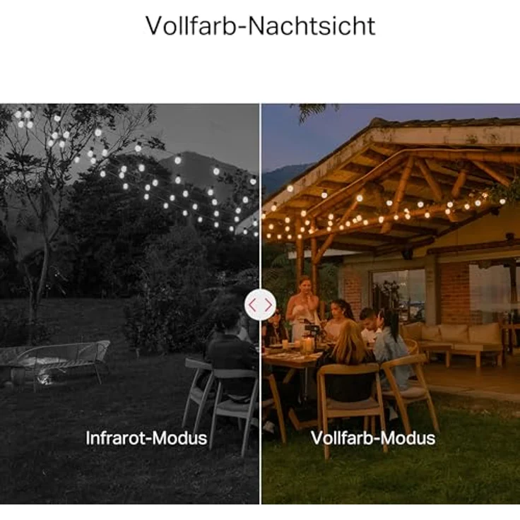 Mercusys IPCam MC500, Outdoor Pan/Tilt Netzwerkkamera mit 1080p Auflösung, Vollfarb-Nachtsicht, IP65 wetterfest, Weiss/Schwarz – Bild 5