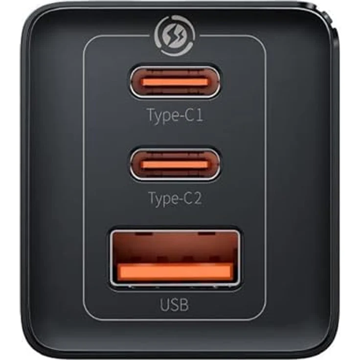 Baseus GaN5 Pro Wall Charger 2xUSB-C + USB, 65W (Black) – Bild 2