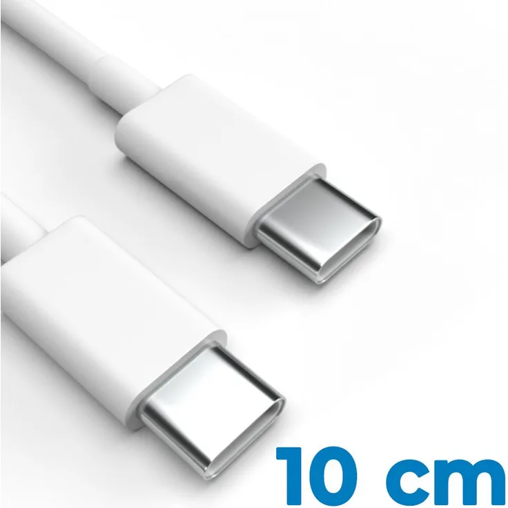 Justcom Huawei nova 11i USB-C Schnellladekabel, 10 cm, 3 A, für Smartphones und Tablets, weiß