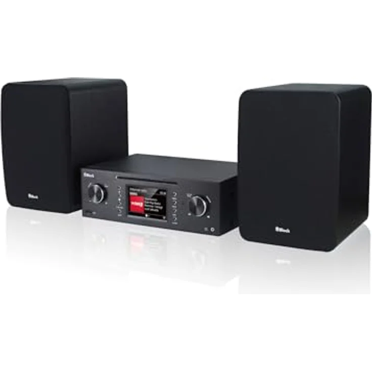 Block MHF-50 Kompaktanlage schwarz, Triple-Radio mit CD-Player, WLAN, Bluetooth, inkl. Lautsprecher und Systemfernbedienung – Bild 1