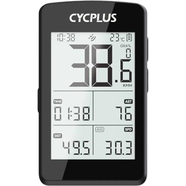 CYCPLUS GPS Fahrradcomputer ANT+ mit Bluetooth 5.0, 2,8-Zoll-LCD, 100+ Stunden Akku, IP67 wasserdicht, automatische Hintergrundbeleuchtung – Bild 1