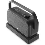 Hama 221849 Senioren TV Bluetooth Lautsprecher, tragbarer Stereo-Lautsprecher mit 2,4-GHz-Station, Schwarz/Grau, versandkostenfrei