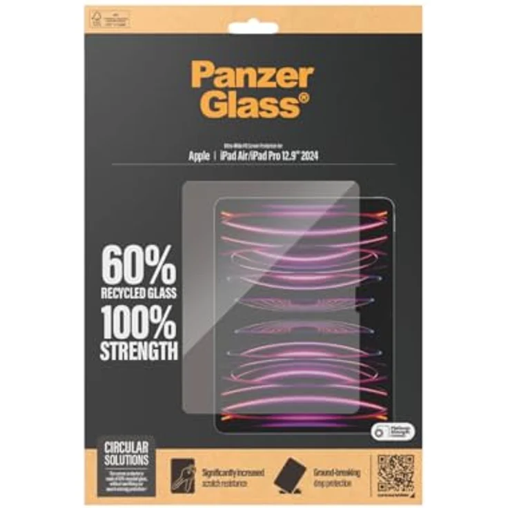 PanzerGlass ® Displayschutz für iPad Air 13'' (2024-2025) und iPad Pro 13'' (2024-2025), Ultra-Wide Fit, kratz- und stoßfest, transparent – Bild 3
