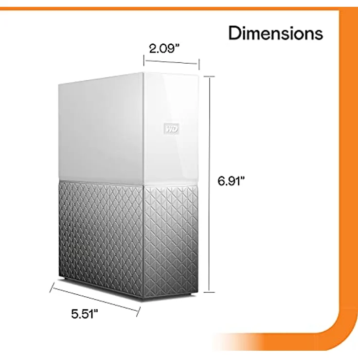 WD My Cloud Home persönlicher Cloudspeicher 3 TB (zentraler Speicher, mobiler Zugriff unterwegs, automatische Backups, Dateisuchfunktion, einfache Installation) – Bild 3