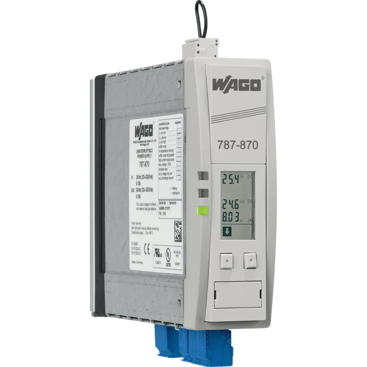 Wago EPSITRON 787-870, USV-Schaltmodul (Online-Doppelwandler) mit Strom- und Spannungsüberwachung, RS-232-Schnittstelle, 24 V DC, 10 A