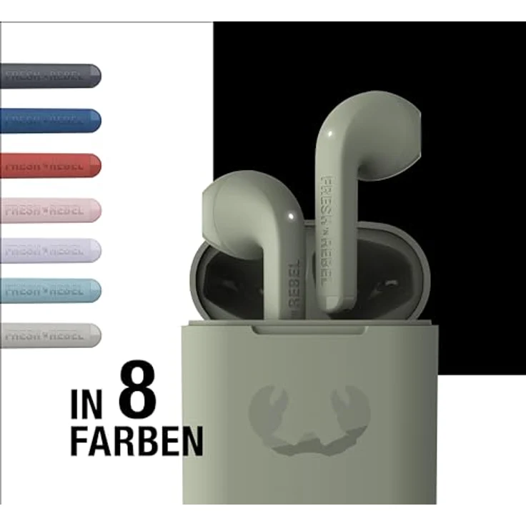 Fresh'N Rebel Twins Core True Wireless earbuds - Dried Green (30 h, Kabellos), Kopfhörer – Bild 7