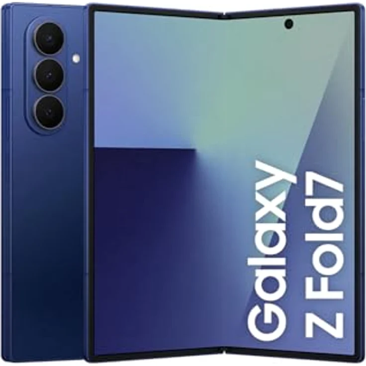 Samsung Galaxy Z Fold 7, Faltbares AI-Smartphone mit 200-MP-Kamera, 512 GB, 12 GB RAM, Blue Shadow – Bild 1