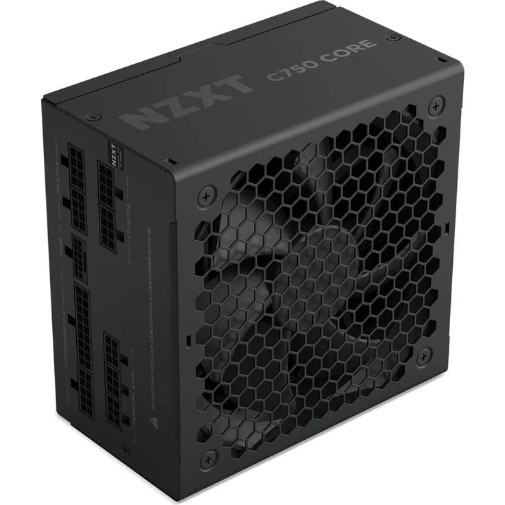 NZXT C1000, 1000 W ATX 3.1 Netzteil mit 80+ Gold-Zertifizierung, vollmodularem Kabelmanagement und 135mm Lüfter, Schwarz