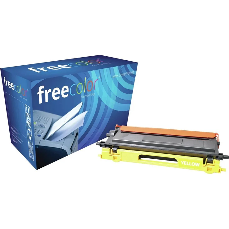 freecolor TN-135Y Tonerkartusche Gelb für Brother HL-4040 DCP-9040 MFC-9440, 4.000 Seiten, ISO 9001/14001, präzise Farbwiedergabe