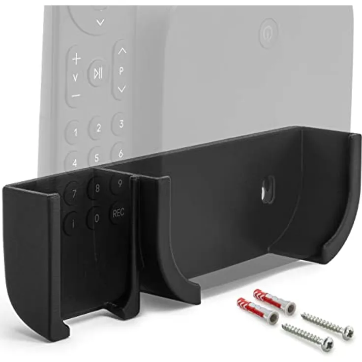 Mobilefox Wandhalterung für Telekom MagentaTV One, TV Halterung mit Fernbedienungshalter, Schwarz