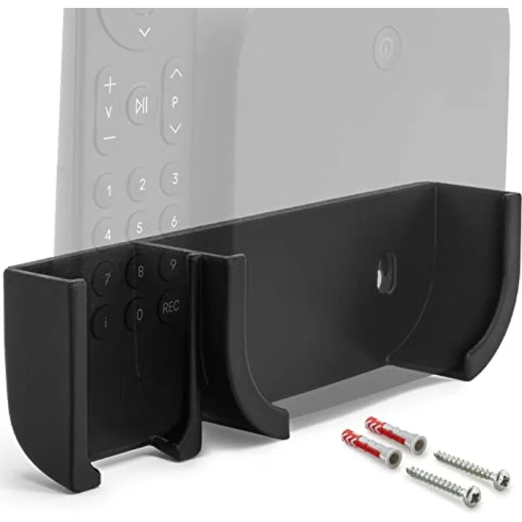 Mobilefox Wandhalterung für Telekom MagentaTV One, TV Halterung mit Fernbedienungshalter, Schwarz – Bild 1