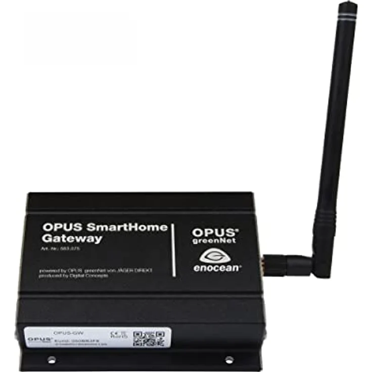 Jäger Direkt OPUS SmartHome Gateway, Smart Home Hub mit EnOcean-Funkintegration, lokal konfigurierbar, Schwarz – Bild 1
