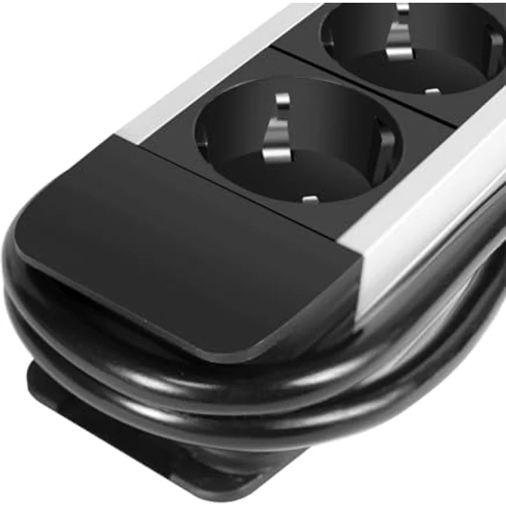 LogiLink LPS285-3-Fach Steckdosenleiste, LCD Display, Echtzeit Anzeige für Energieverbrauch/CO2-Emission, Schwarz/Silber – Bild 5