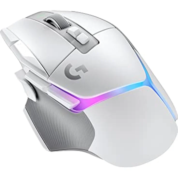 Logitech G502 X PLUS LIGHTSPEED Kabellose RGB-Gaming-Maus - Optische Maus mit LIGHTFORCE Hybridschaltern, LIGHTSYNC RGB, HERO 25K Gaming-Sensor, Kompatibel mit PC - macOS/Windows - Weiß – Bild 1