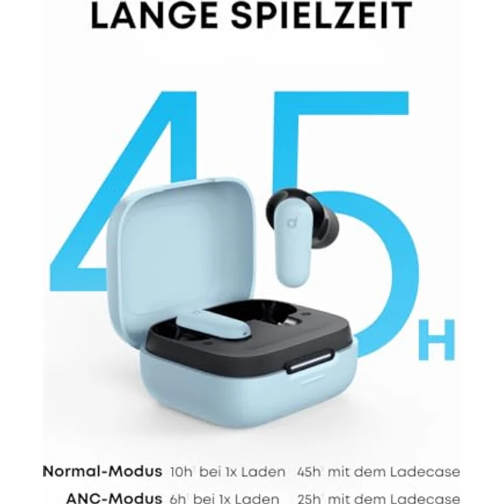 SOUNDCORE BY ANKER P30i In-ear Kopfhörer mit Noise Cancelling, 45 Std. Akkulaufzeit, Bluetooth 5.4, Blauschwarz – Bild 5