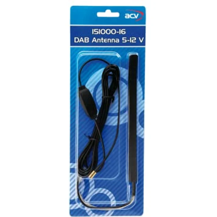 ACV 151000-16 DAB+-Antenne, Innenantenne mit 3 m Kabel, für Fahrzeug- und Wohnmobil-Montage, Glasklebeantenne – Bild 3