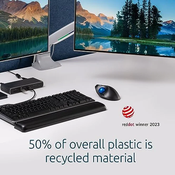 Kensington TRACKBALL PRO FIT ERGO TB450 (Kabellos), Maus, Blau, Schwarz – Bild 7