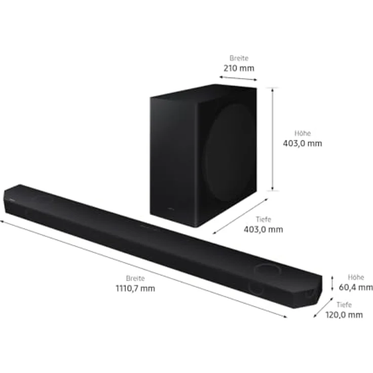 Samsung HW-Q810GD 5.1.2-Kanal Q-Soundbar für TV-Geräte, Bluetooth-Lautsprecher mit kabellosem Dolby Atmos / DTS:X, Q-Symphony, SpaceFit Sound Pro [2024] – Bild 4