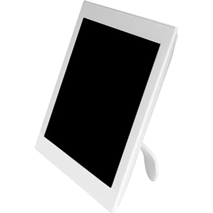 Denver PFF1037 Digitaler Bilderrahmen mit Glasdisplay und WiFi, 10.1 Zoll, Elektronischer Bilderrahmen 16GB mit FRAMEO App, IPS Touchscreen, Auto-Rotate, Micro SD Slot, Weiß – Bild 3
