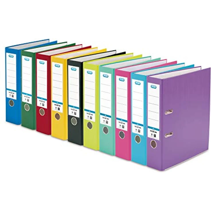 ELBA Aktenordner Ordner smart Pro 80mm DIN A4 gelb Pappe Polypropylen - rado-Ösen für standfestes Aufstellen, auswechselbares Rückenschild, ELBA print Beschriftungsmöglichkeit – Bild 8